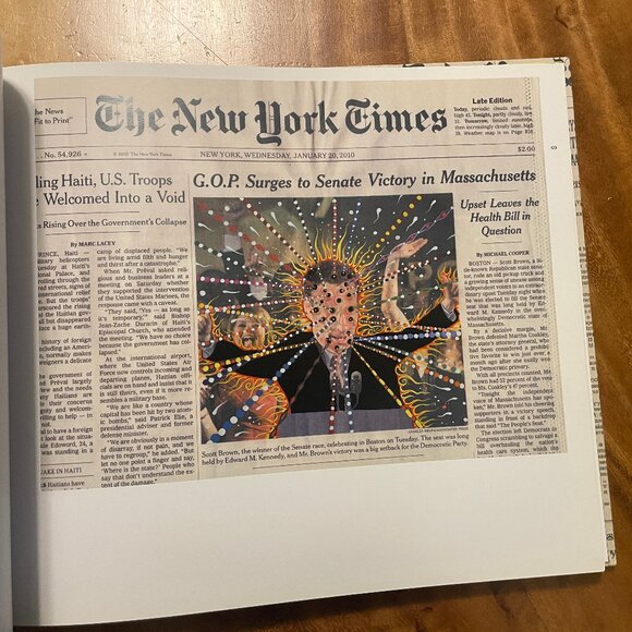 Fred Tomaselli The Times by Fred Tomaselli HC 2014 Coffee Table Book - Picture 7 of 9